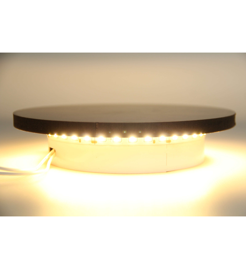 Cветодиодный настенный светильник солнечное затмение Priority light 35010-22F коричневый фото